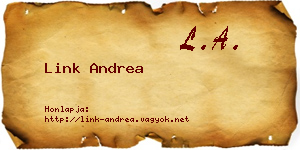 Link Andrea névjegykártya